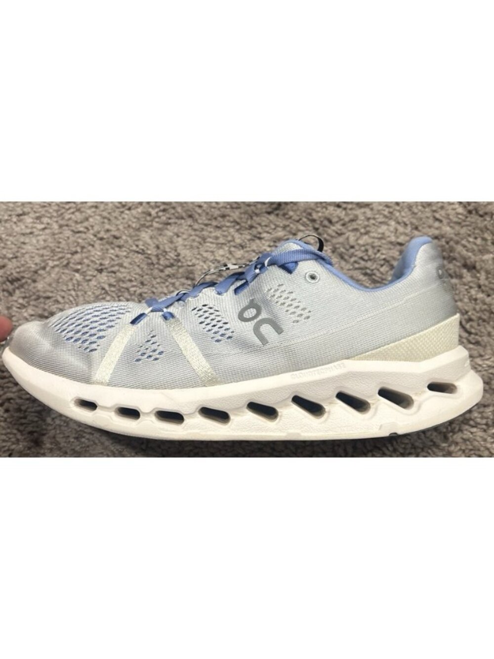 On Cloudsurfer Womens Size 8.5 Blue Gray Athletic Running Walking Shoes Sneakers